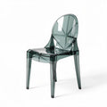 Transparent polycarbonate chair for dining and outdoor use 45 x 45 x 85cm